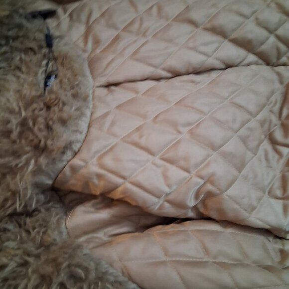 Boutique J. Renee Shaggy Tan Faux Fur Long Coat - Picture 7 of 14